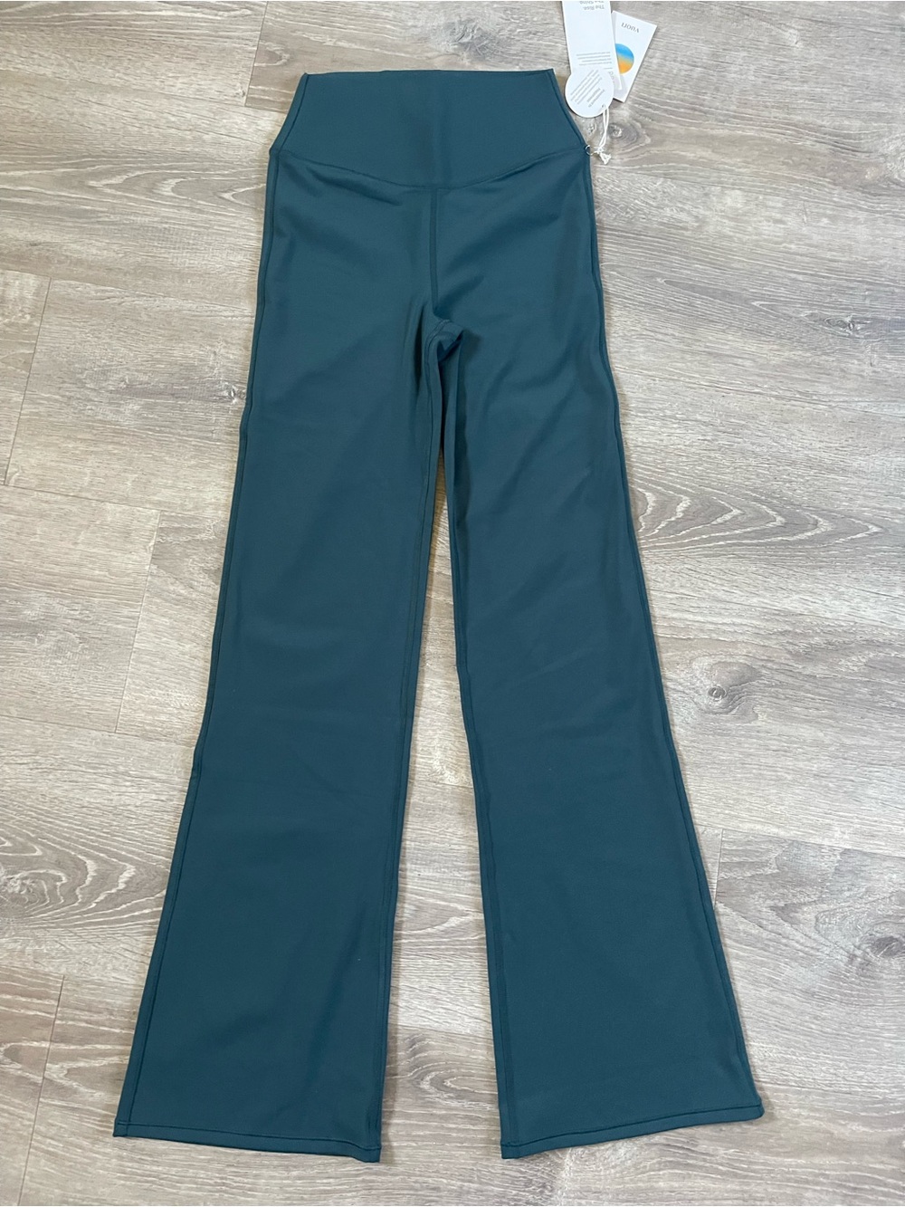 Vouri chill out leggings High-Waist boot cut - Deep Teal small nwts